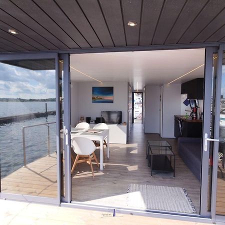 Hausboot Fjord Nordstern Mit Dachterrasse In Schleswig Hotel Exterior foto