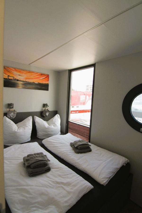 Hausboot Fjord Nordstern Mit Dachterrasse In Schleswig Hotel Exterior foto